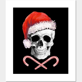 Skull christmas humor sweater Posters and Art